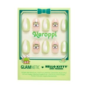 Glamnetic x Hello Kitty Keroppi Press-On Nails - Green and Pink